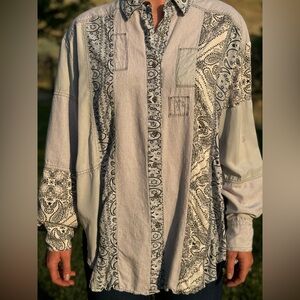 Free people long sleeve button up